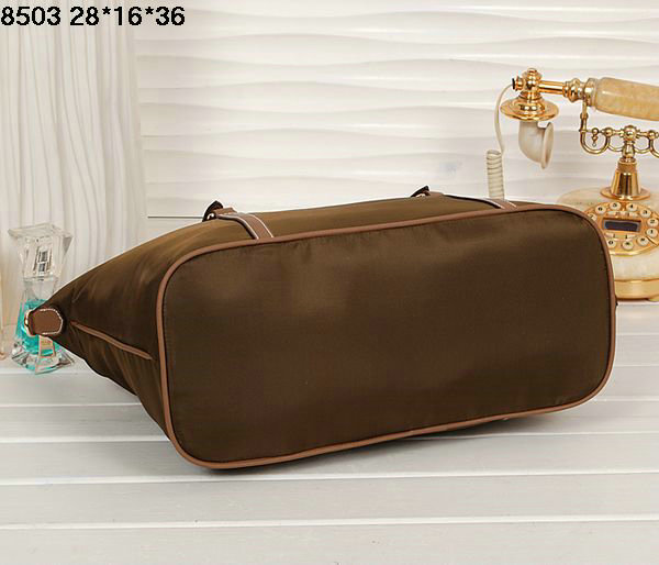 2014 Prada fabric jacquard shoulder bag BL8503 brown - Click Image to Close